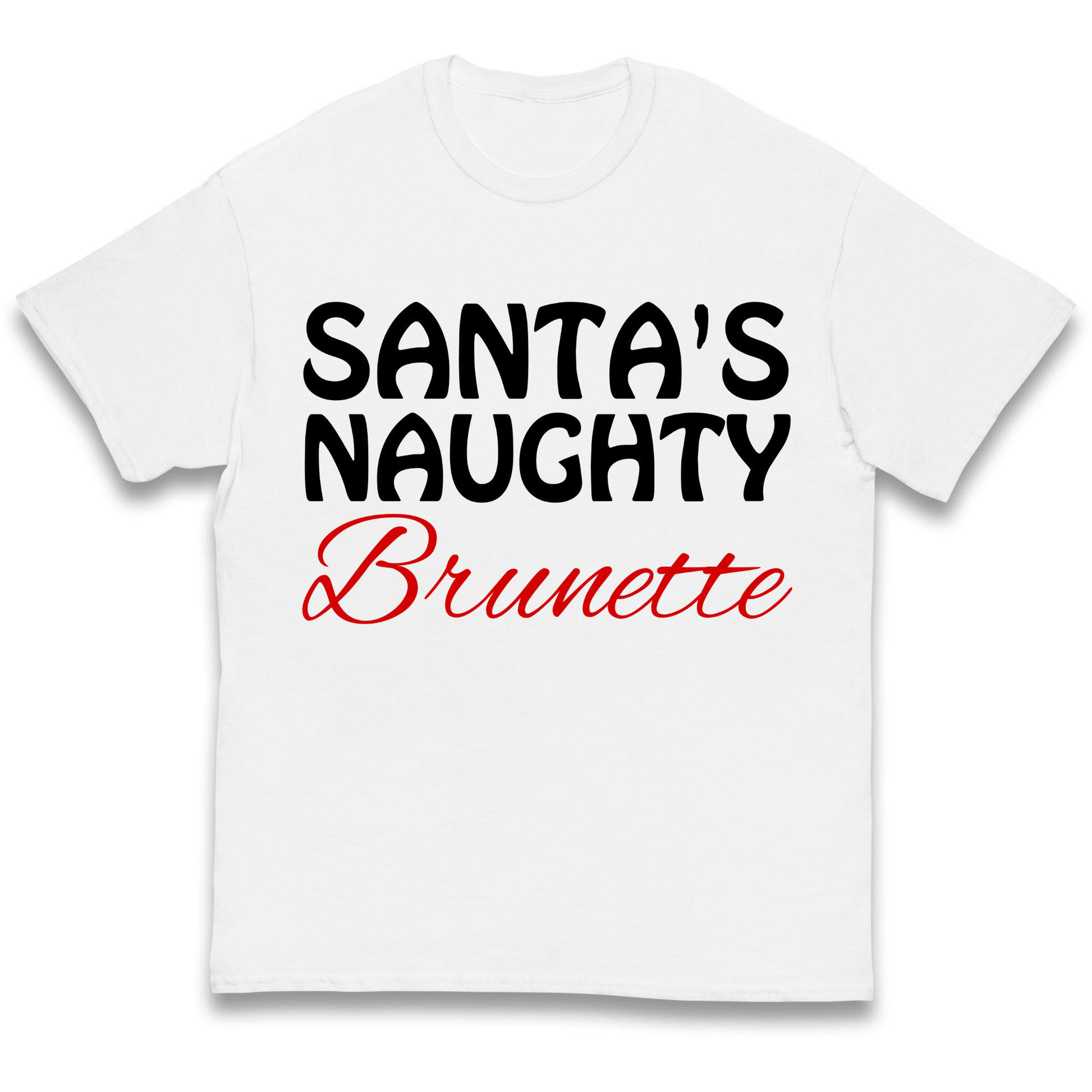Naughty Brunette Kids T Shirt