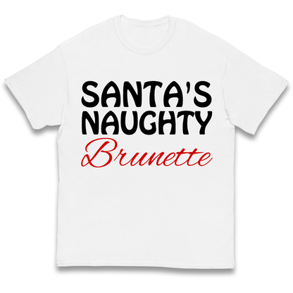 Naughty Brunette Kids T Shirt
