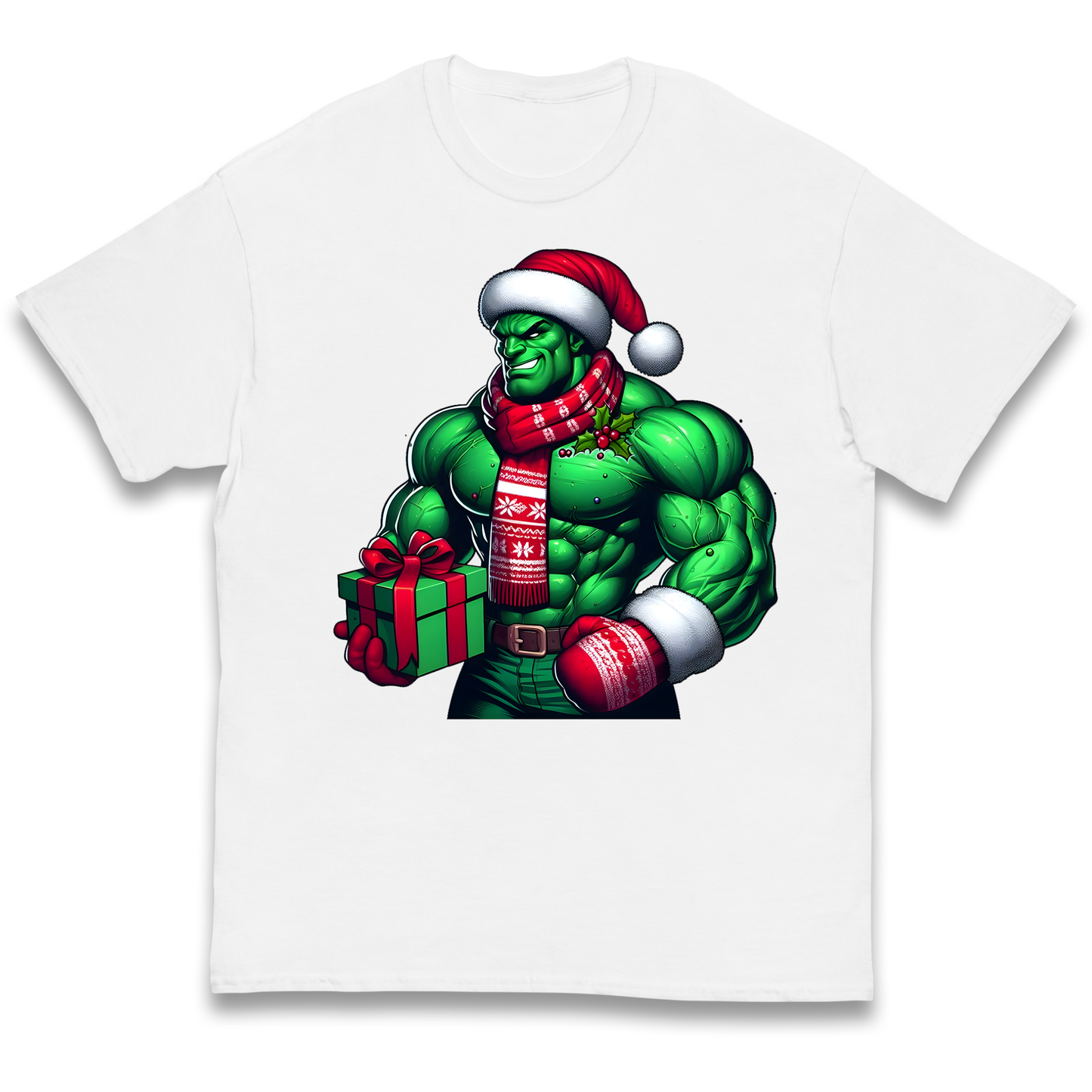 The Hulk Santa kids t shirt