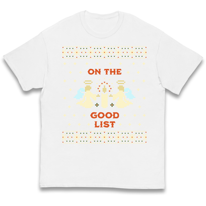 On The Good List Christmas kids t shirt