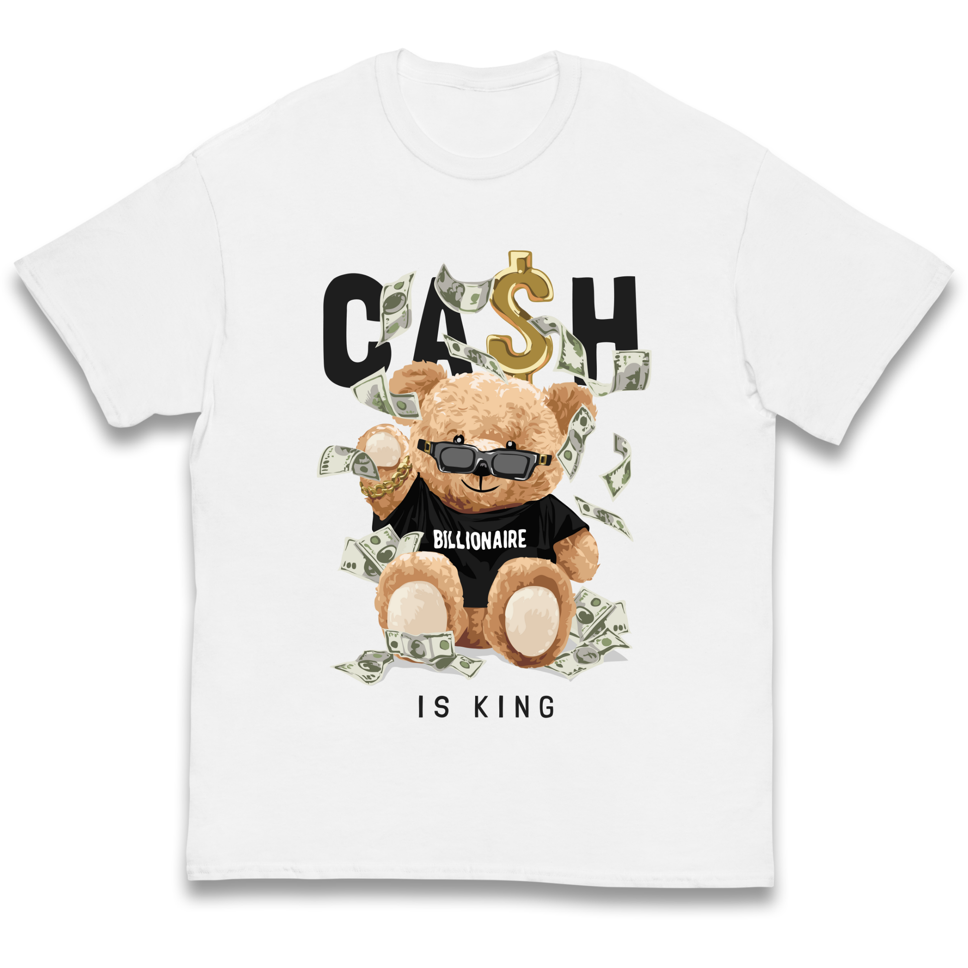 Teddy Bear Billionaire Streetwear kids t shirt