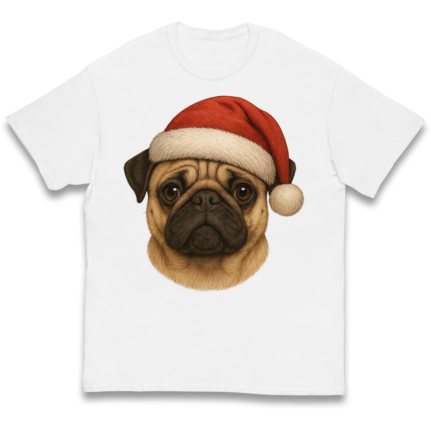 Pug Face Christmas kids t shirt