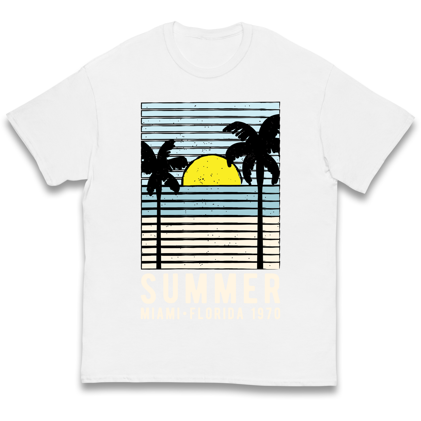 Summer Miami Florida 1970 kids t shirt
