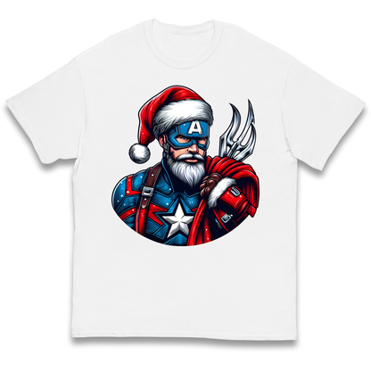 Captain America Santa kids t shirt