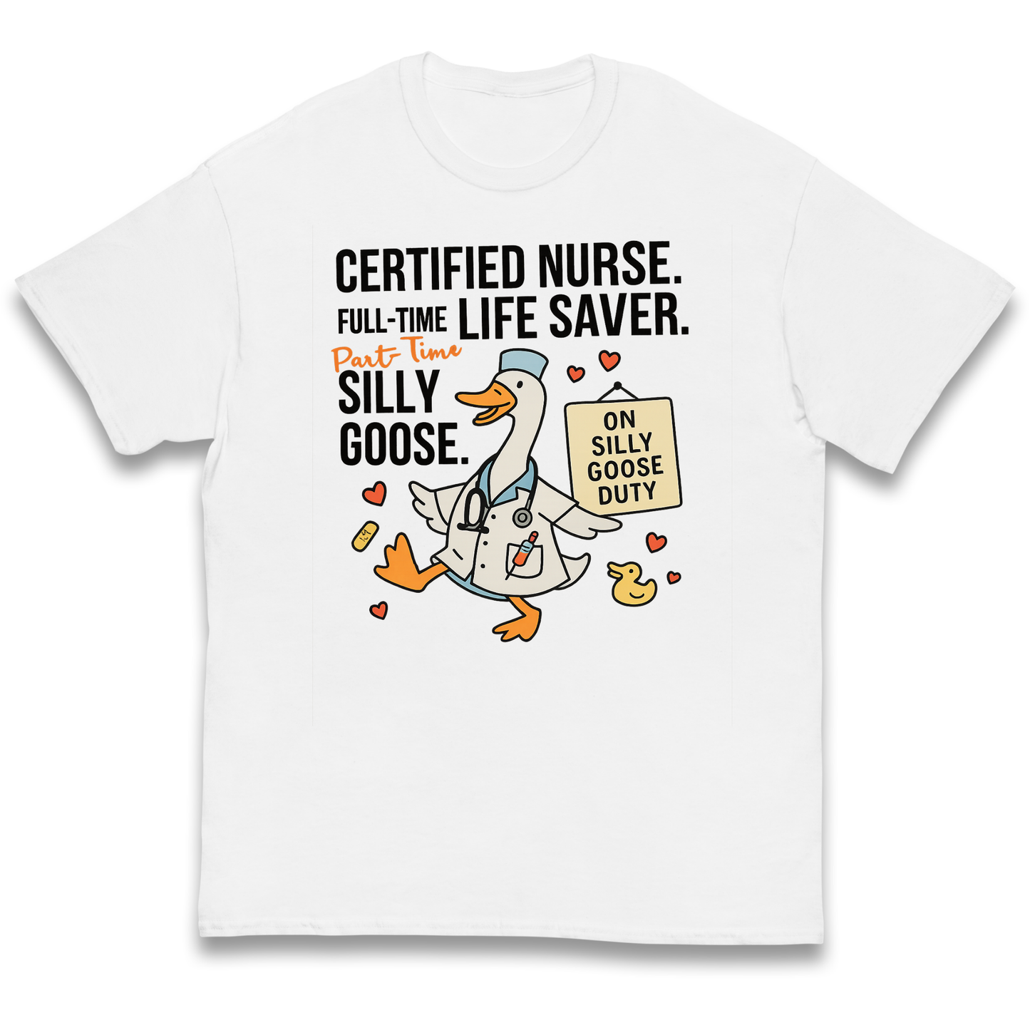Full Time Nurse Part Time Silly Goose kids t shirt