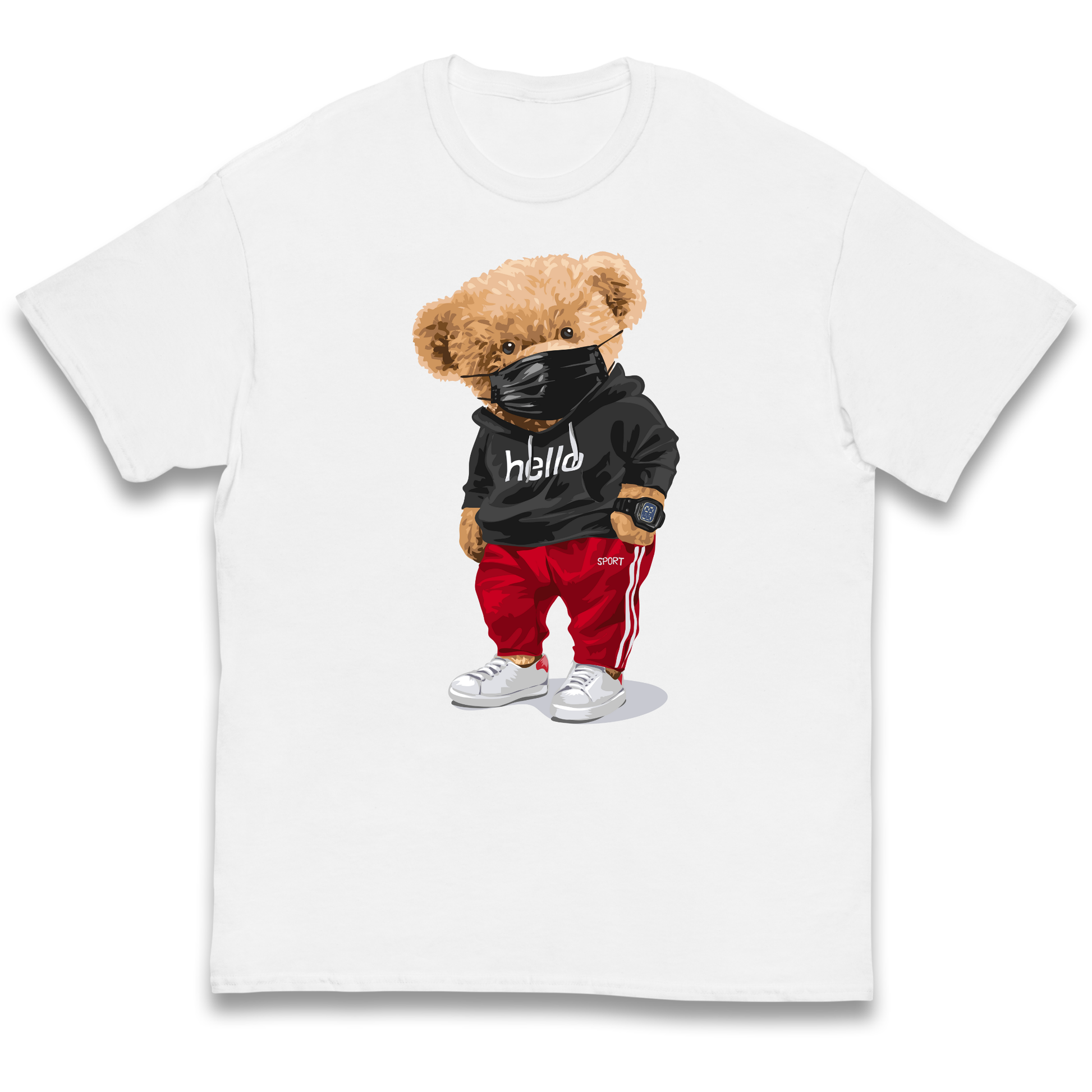 Teddy Bear Hello Streetwear kids t shirt