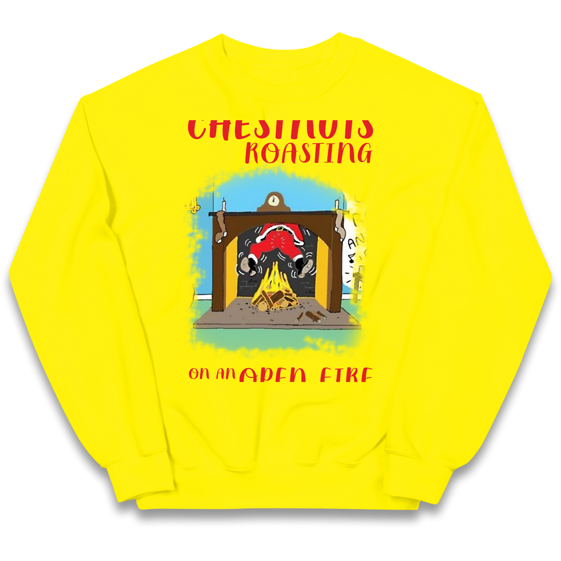 Chestnuts Roasting On An Open Fire Christmas kids sweatshirt