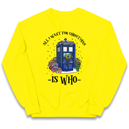 Dr Who Christmas kids sweatshirt