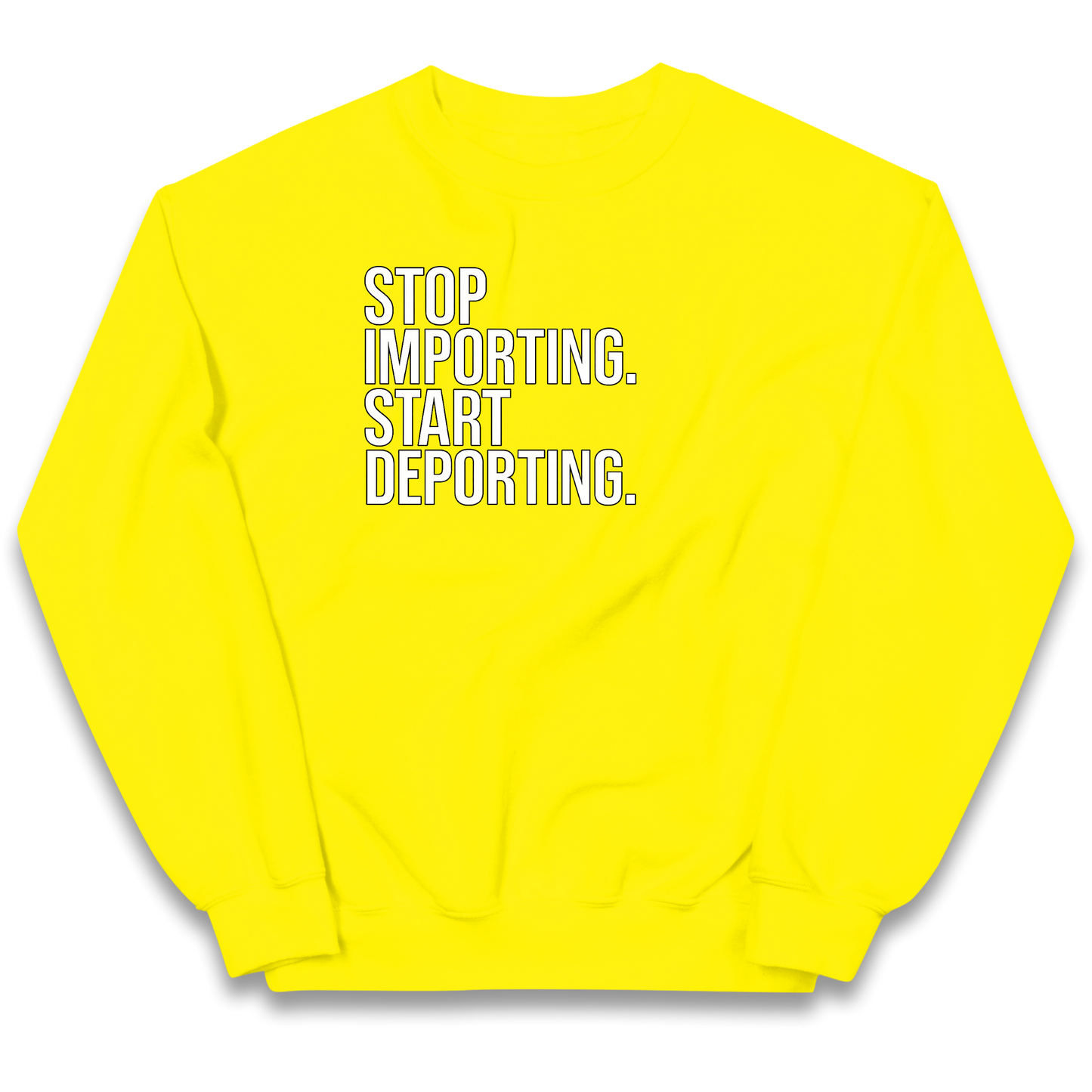 STOP IMPORTING START DEPORTING kids sweatshirt