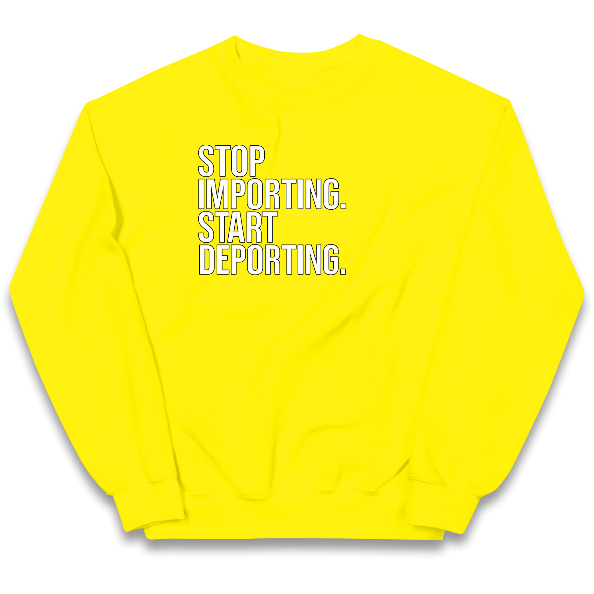 STOP IMPORTING START DEPORTING kids sweatshirt