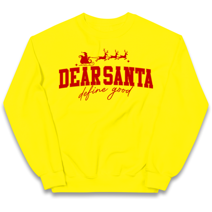 Dear Santa Christmas kids sweatshirt