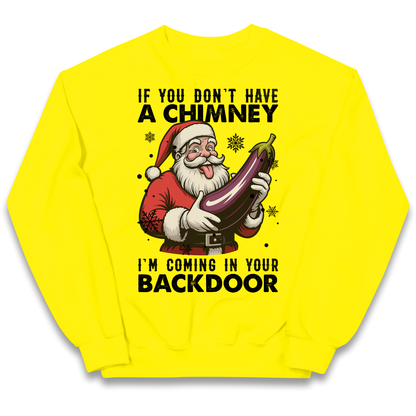 Santa Back Door Kids Sweatshirt