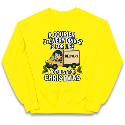 Courier Delivery Driver Christmas Kids Jumper