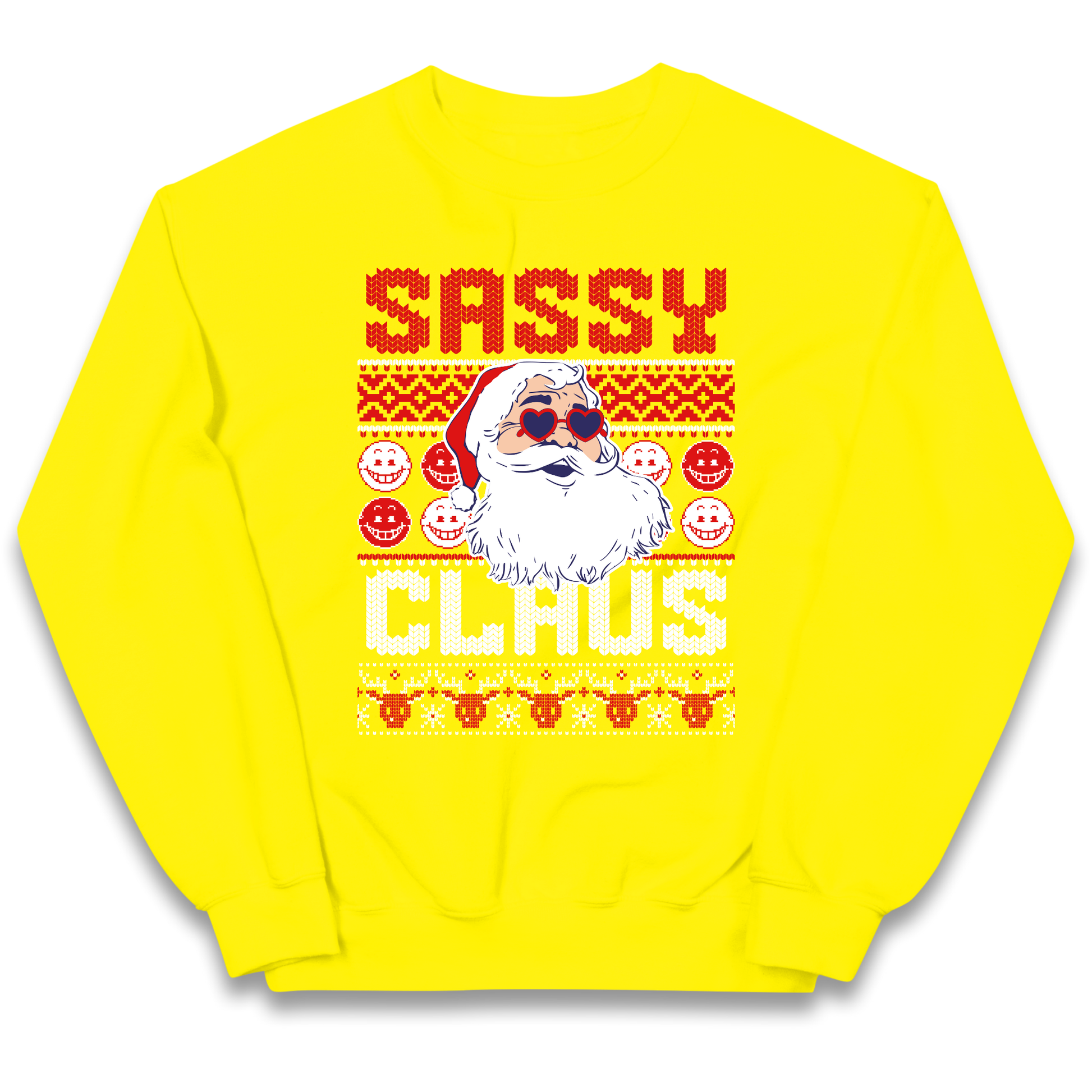 Sassy Claus Santa Christmas kids sweatshirt