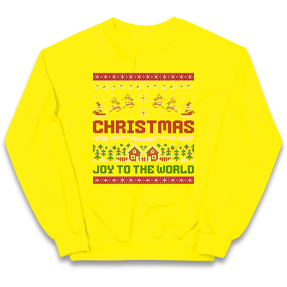 Christmas Joy to the World Christmas kids sweatshirt