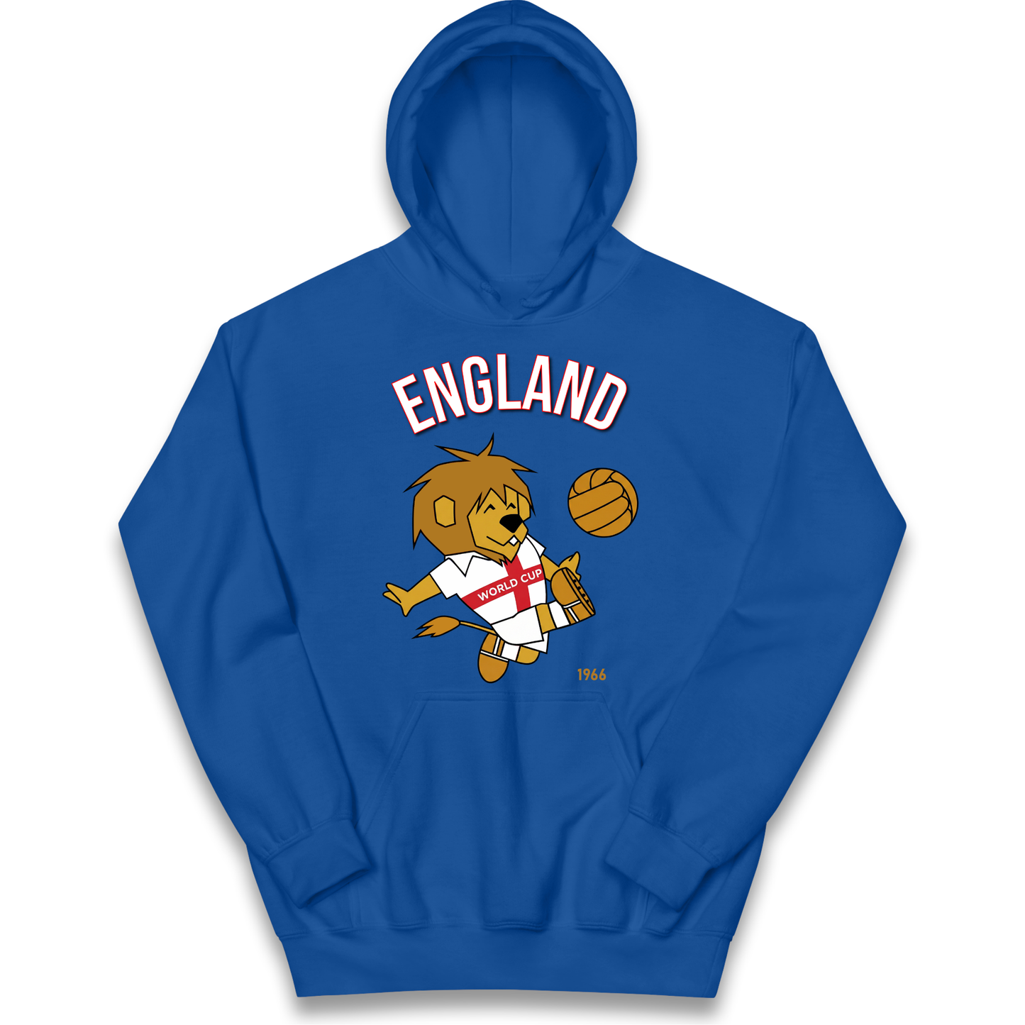 England World Cup Willie 1966 Football Kids Hoodie