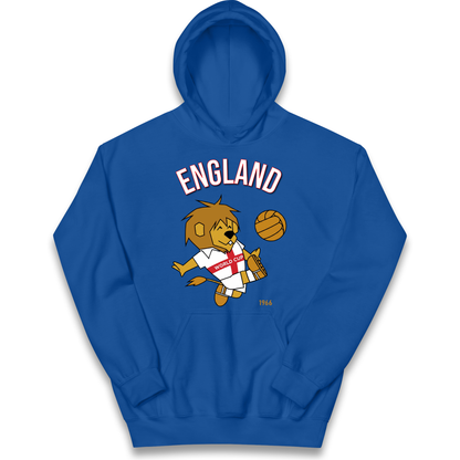 England World Cup Willie 1966 Football Kids Hoodie