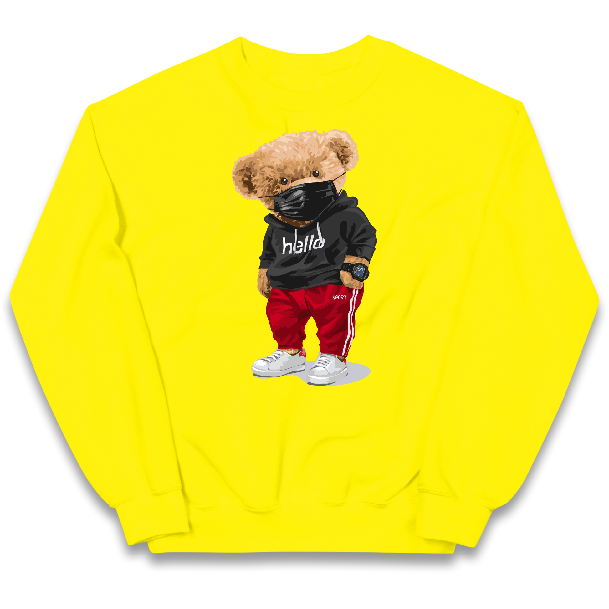 Teddy Bear Hello Streetwear kids sweatshirt