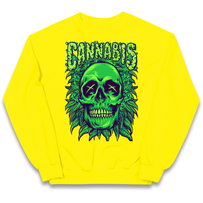 Cannabis Skull kids sweatshirt