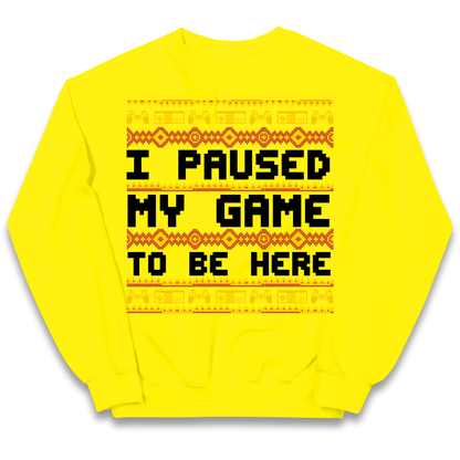 Paused My Game Kids Sweatshirt