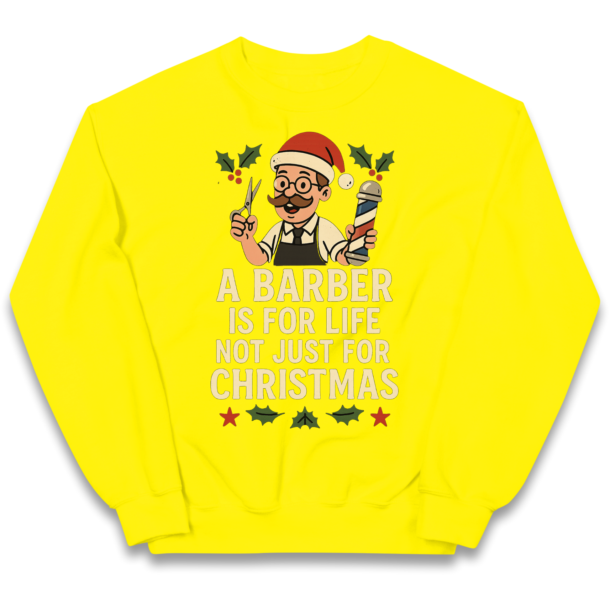 Barber Christmas Kids Jumper