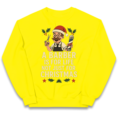 Barber Christmas Kids Jumper