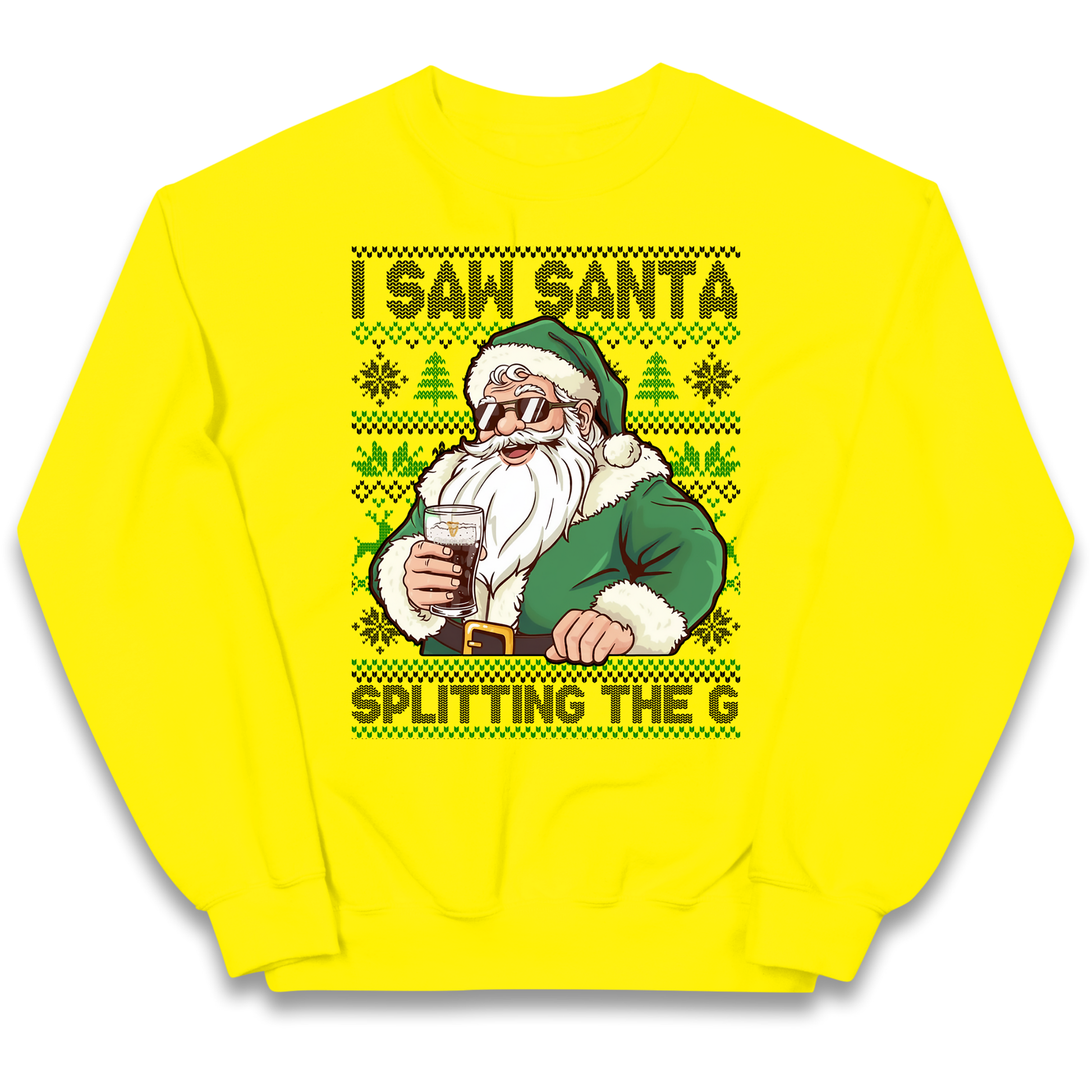 Santa Splitting The G Kids Sweatshirt