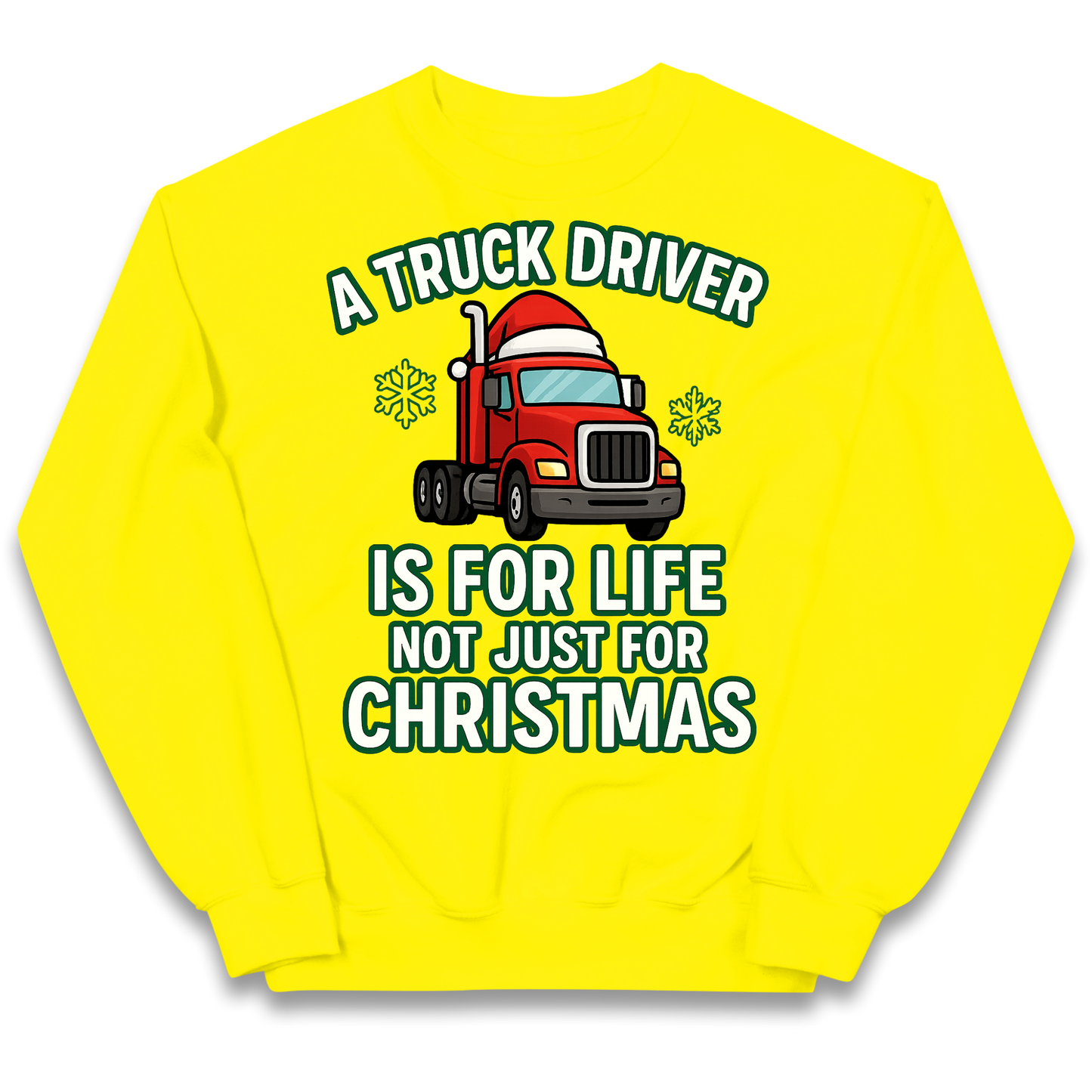Truck Driver Christmas Kids Jumper