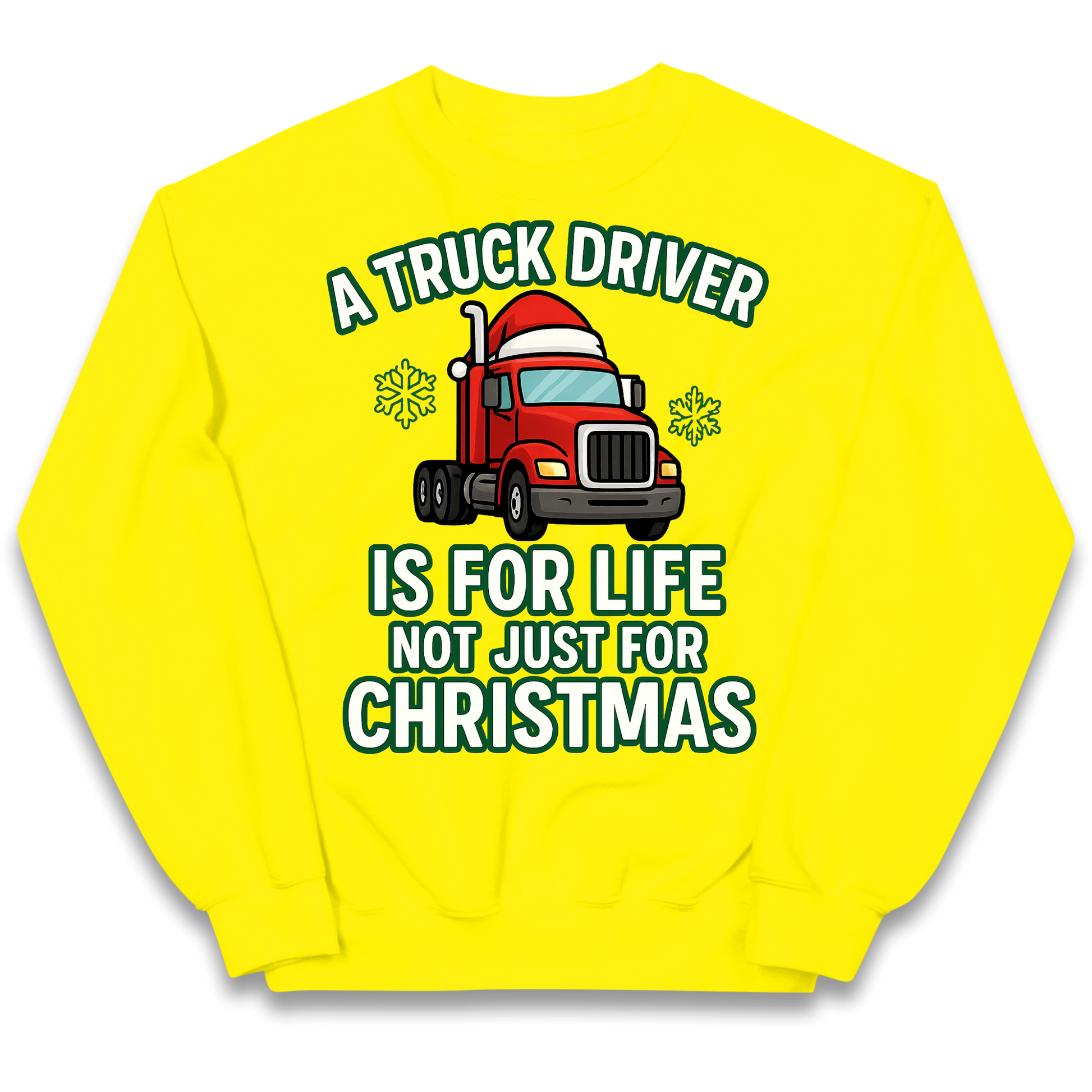 Truck Driver Christmas Kids Jumper