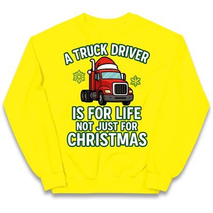 Truck Driver Christmas Kids Jumper