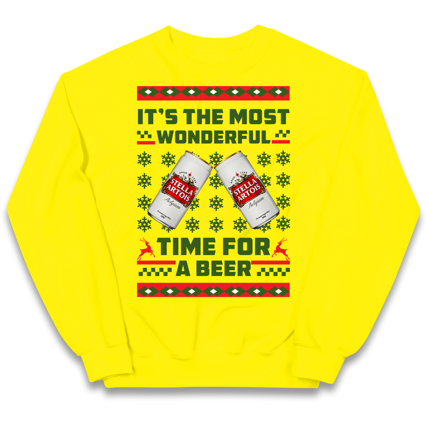 Its The Most Wonderful Time for A Beer Stella Christmas kids sweatshirt
