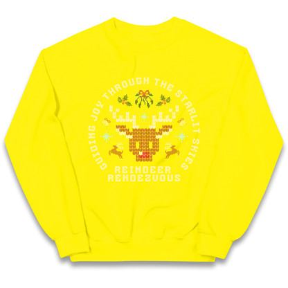 Reindeer Rendezvous Christmas kids sweatshirt