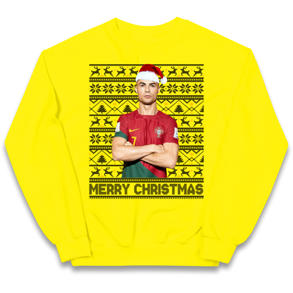 Merry Christmas Ronaldo kids sweatshirt