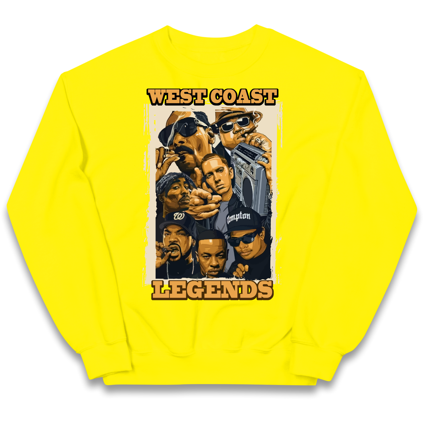 West Coast Legends Rappers kids sweatshirt