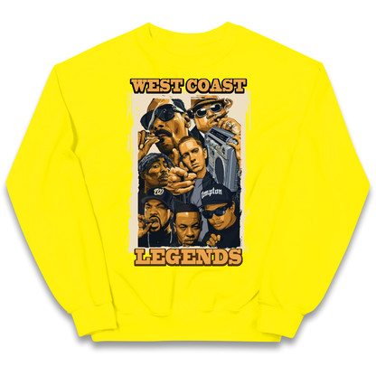 West Coast Legends Rappers kids sweatshirt