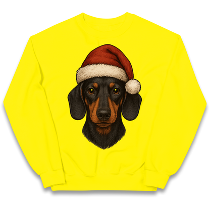 Sausage Dog Christmas Kids Jumper