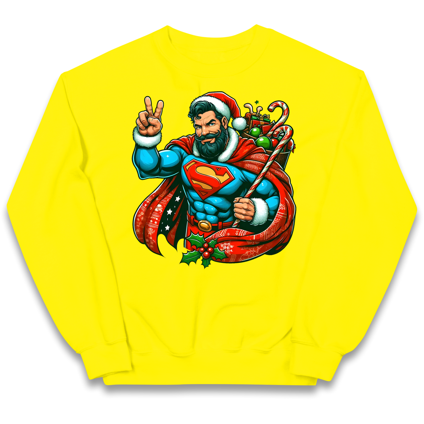 Superman Santa kids sweatshirt