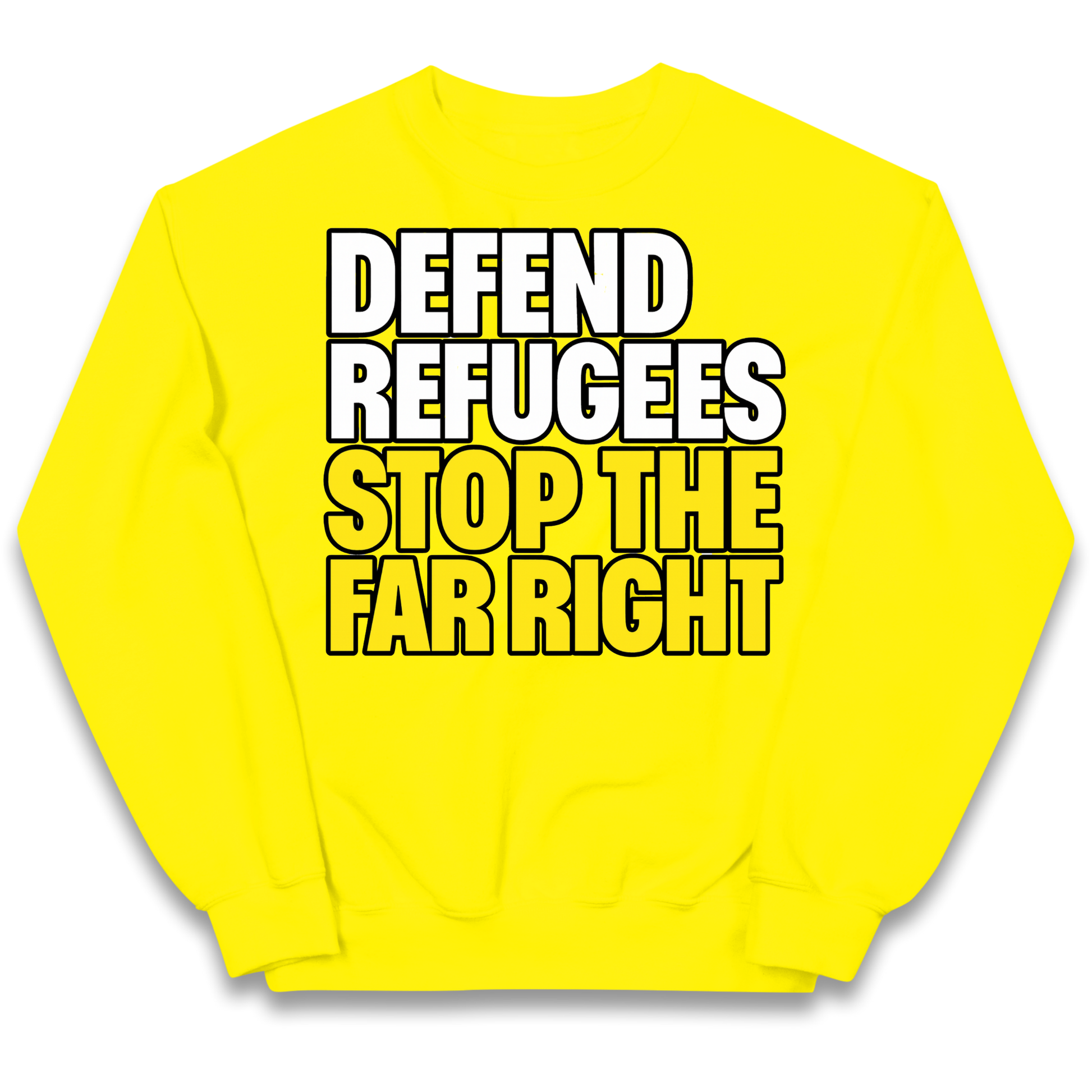 Defend Refugees Stop The Far Right kids sweatshirt