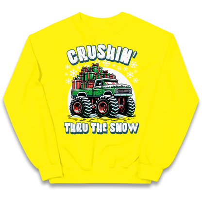 Crushin Thru The Snow kids sweatshirt