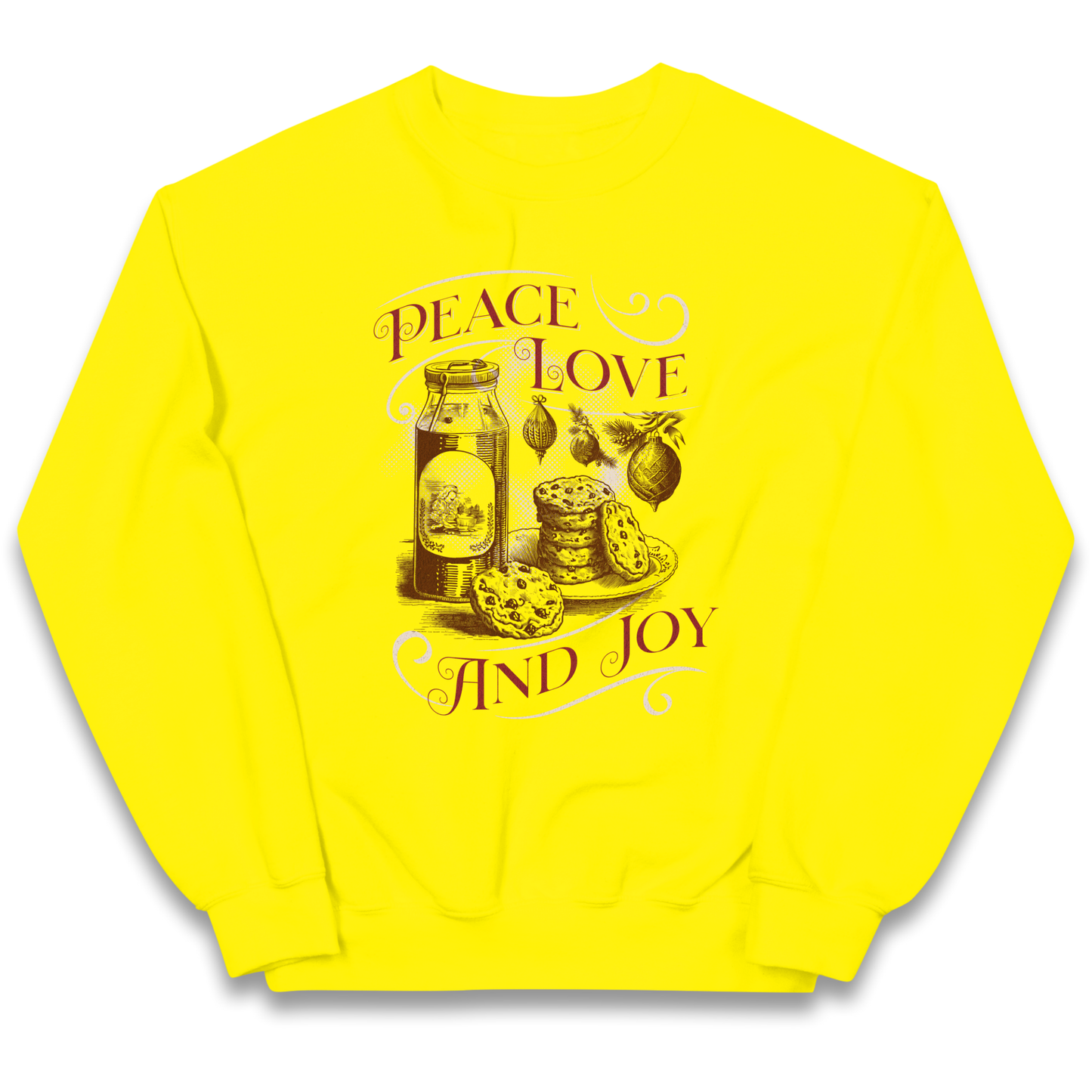 Peace Love And Joy Christmas kids sweatshirt