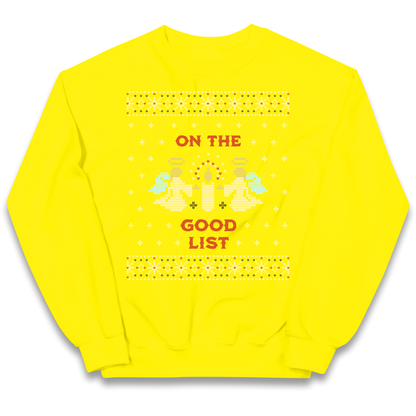 On The Good List Christmas kids sweatshirt