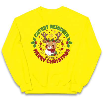 Cutest Reindeer kids sweatshirt