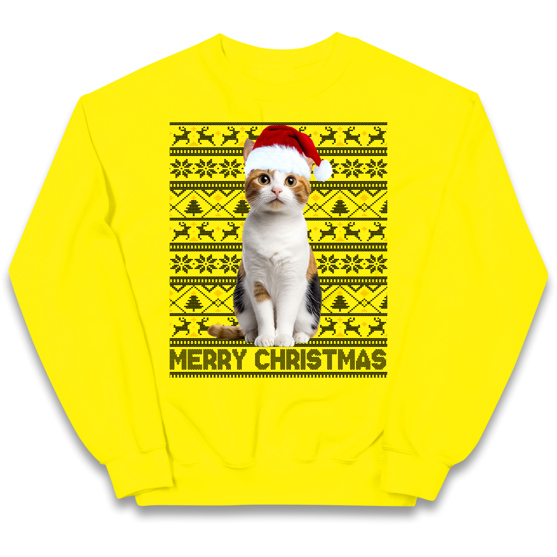 Merry Christmas Cat kids sweatshirt
