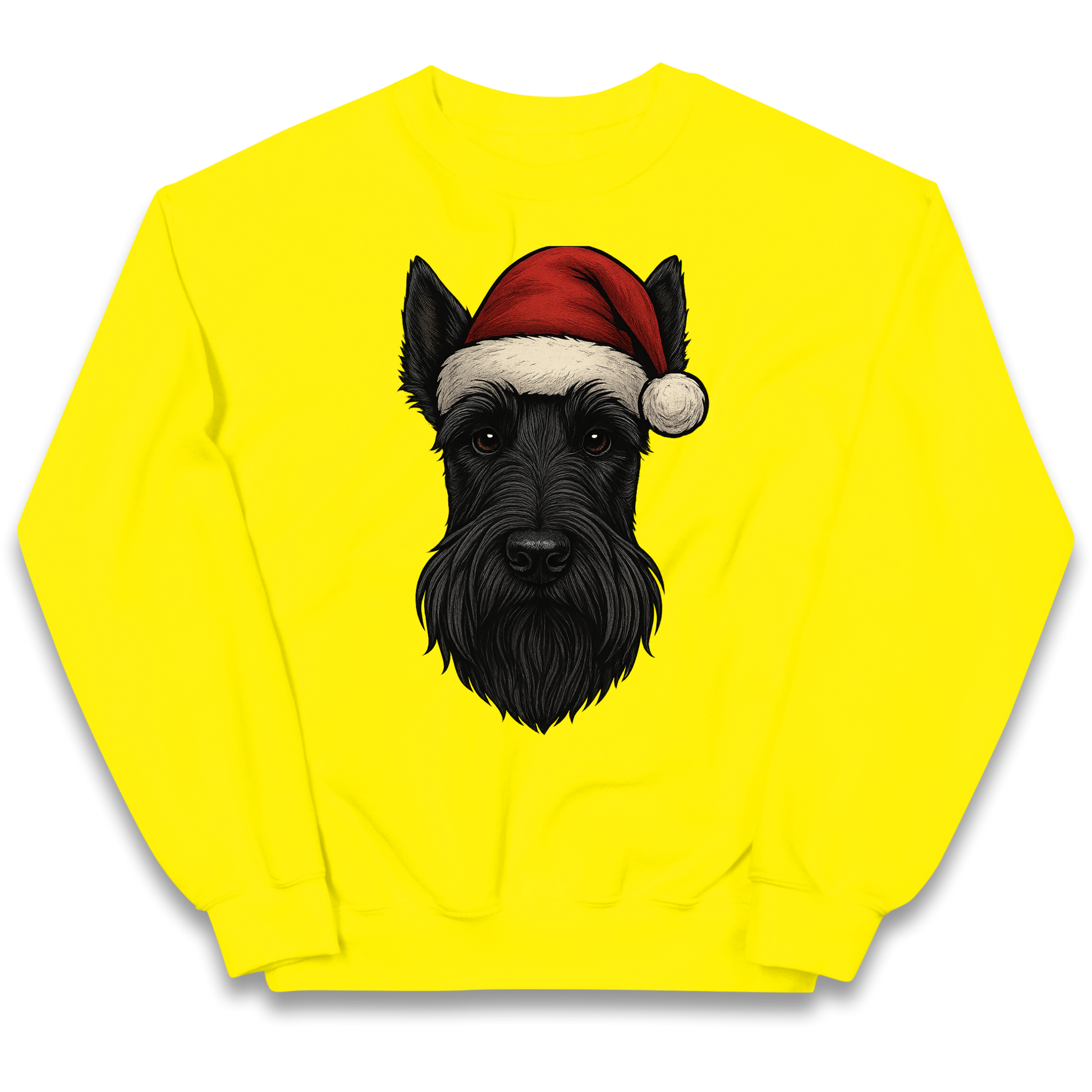 Scottish Terrier Face Christmas kids sweatshirt