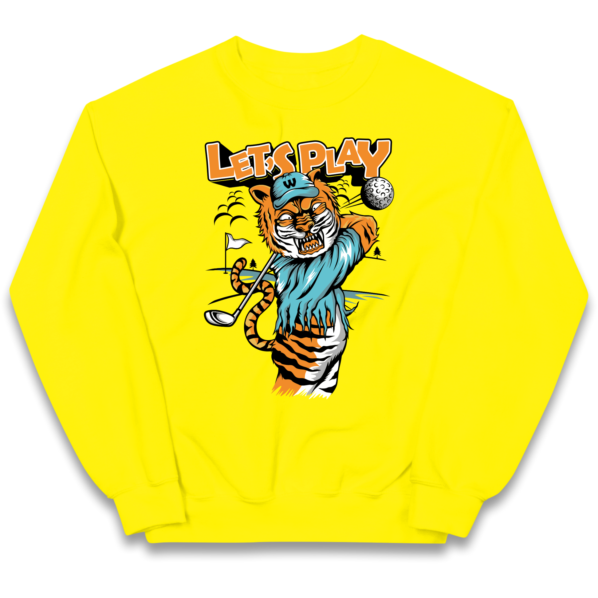 Lets Play Golf Tiger kids sweatshirt