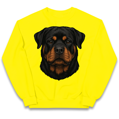 Rottweiler Face kids sweatshirt