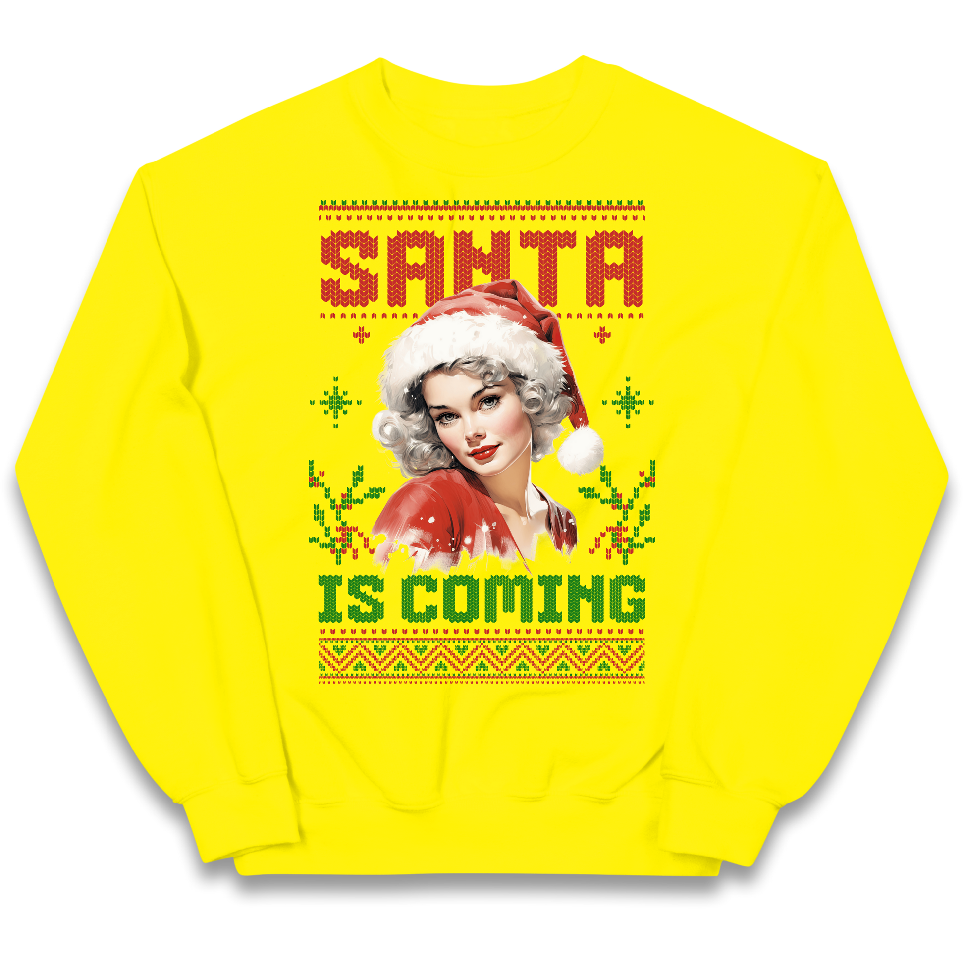 Santa is Coming Christmas kids sweatshirt