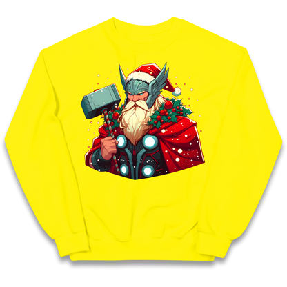 Viking Thor Santa kids sweatshirt