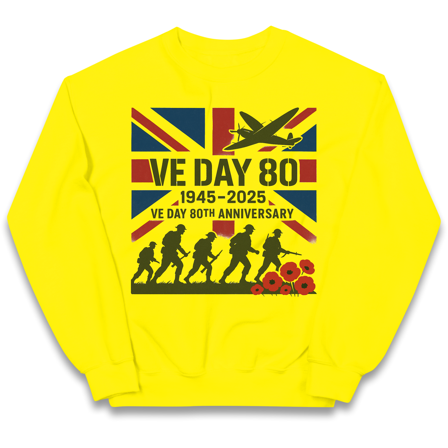 VE Day 80th Anniversary 1945 2025 kids sweatshirt