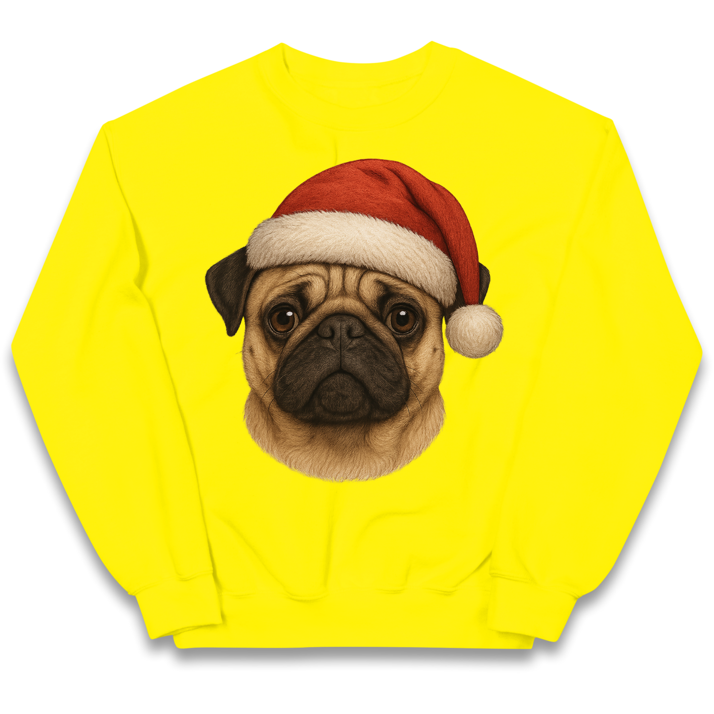 Pug Face Christmas kids sweatshirt